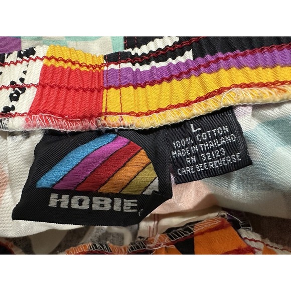 Hobie Shorts Mens Size Large Colorful Prints 80s Cargo Vtg - Picture 5 of 14